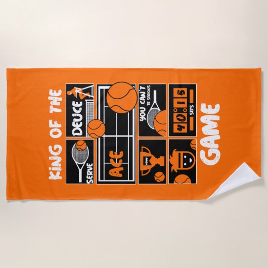 Junior Tennis Player Strandtuch (Vorderseite)