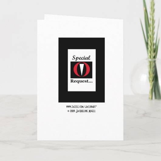 JUNIOR TRAUZEUGE Einladung mit Tux - Funny (Rückseite)