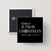 Junior Trauzeuge Wedding Button (Vorne & Hinten)