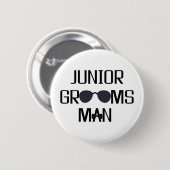 Junior Trauzeuge Wedding Party Button (Vorne & Hinten)