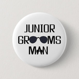 Junior Trauzeuge Wedding Party Button