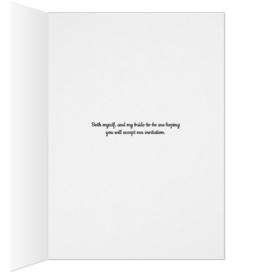 Junior Usher Invitation and Request Imitats Wood (Innen (Rechts))