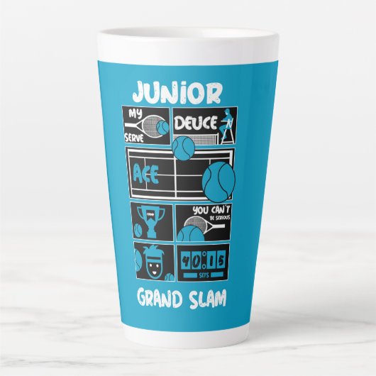 Juniorer Tennispieler Milchtasse (Vorderseite)