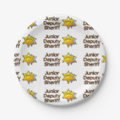 JuniorHilfssheriff Pappteller (Vorderseite)