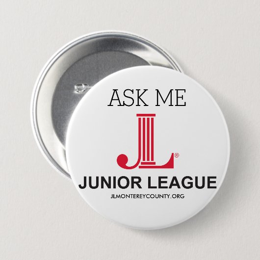 JUNIORliga FRAGEN MIR KNOPF Button (Vorne & Hinten)