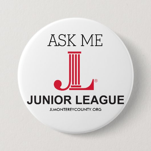 JUNIORliga FRAGEN MIR KNOPF Button (Vorderseite)
