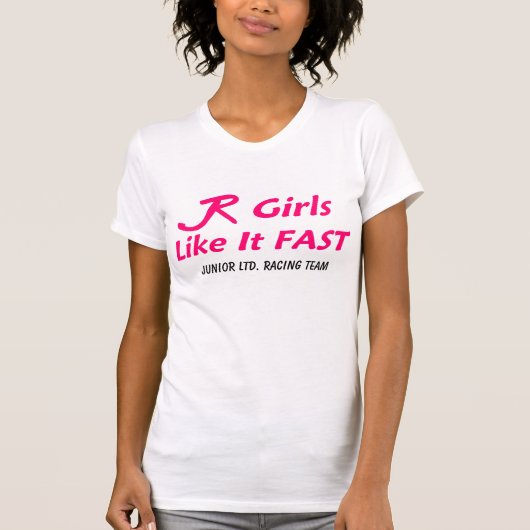 Juniorltd. "schnelle Mädchen " T-Shirt (Vorderseite)