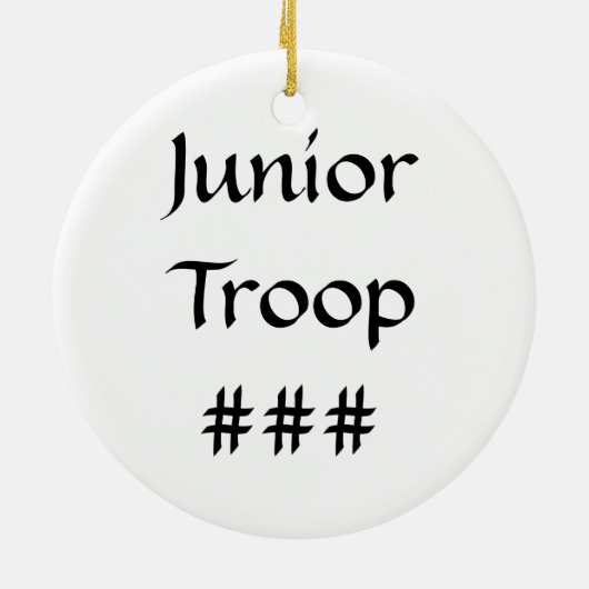 Juniorschlitten brünett keramik ornament (Hinten)