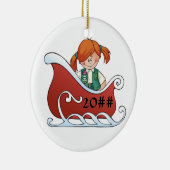 JuniorschlittenRedhead Keramikornament (Rechts)