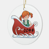 JuniorschlittenRedhead Keramikornament (Links)