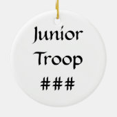JuniorschlittenRedhead Keramikornament (Hinten)