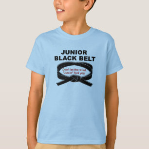 Juniorschwarzer Gürtel 1,1 T-Shirt