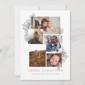 Juniper Foto Collage Feiertagskarte (Vorderseite)