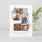 Juniper Foto Collage Feiertagskarte (Stehend Vorderseite)