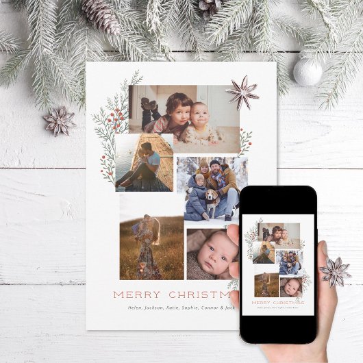 Juniper Foto Collage Feiertagskarte