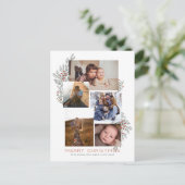 Juniper Foto Collage Feiertagspostkarte (Stehend Vorderseite)