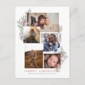 Juniper Foto Collage Feiertagspostkarte (Vorderseite)
