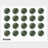 Juniper Green Double Monogram Wax Siegel Stickers (Blatt)