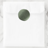 Juniper Green Double Monogram Wax Siegel Stickers (Tasche)