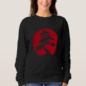 Juniper japanisches Bonsai Design für kleine Baumf Sweatshirt (Vorderseite)