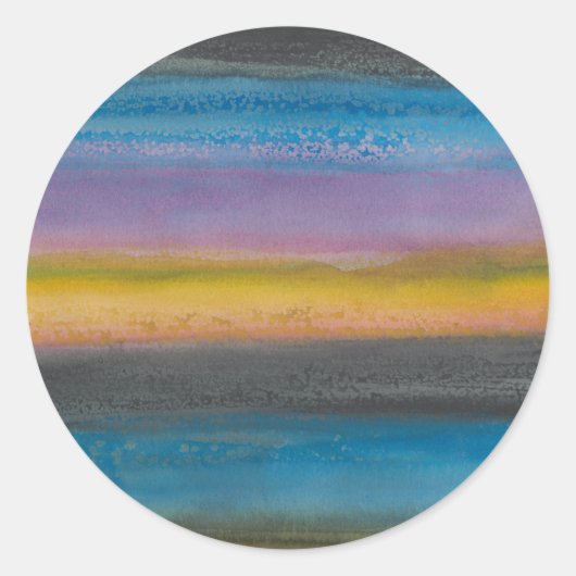 Juniper Mist I Runder Aufkleber (Vorderseite)