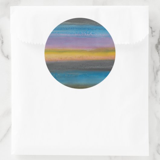 Juniper Mist I Runder Aufkleber (Tasche)