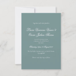 Juniper Rococo Hochzeits-Einladung | Venus Fine Ar RSVP Karte
