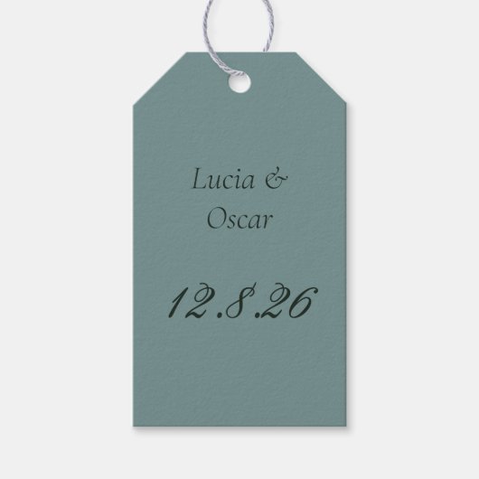Juniper Rococo Hochzeitsgeschenk-Anhänger | Venus  Geschenkanhänger (Vorderseite)