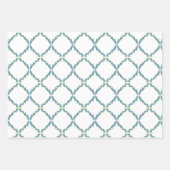 Juniper Trellis Winter Grüntöne Geschenkwrap Geschenkpapier Set (Vorderseite 2)
