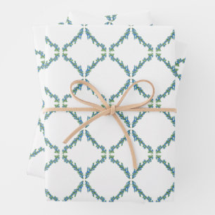 Juniper Trellis Winter Grüntöne Geschenkwrap Geschenkpapier Set