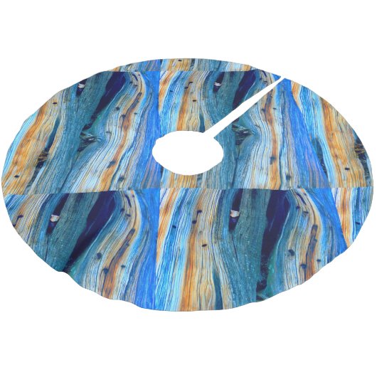 Juniperplatine Polyester Weihnachtsbaumdecke (Schrägansicht)