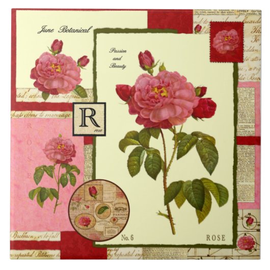 Junis Blume Fliese (Vorderseite)