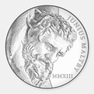 Junius Maltby Channel Runder Aufkleber