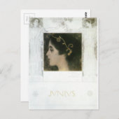 Junius von Gustav Klimt Postkarte (Vorne/Hinten)