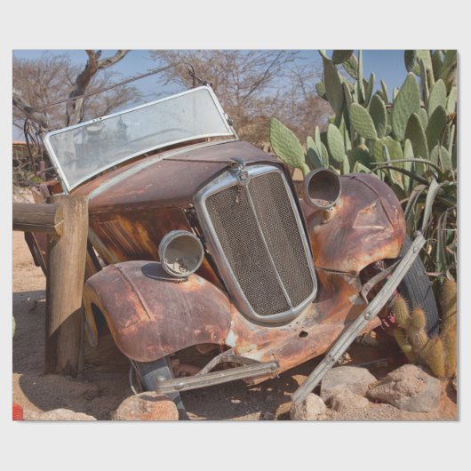 Junk-Auto Geschenkpapier (Flach)