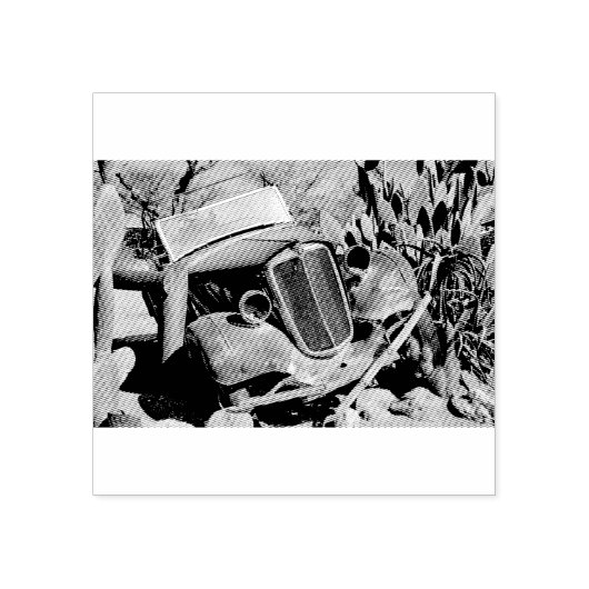 Junk-Auto Gummistempel (Prägung)