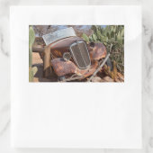 Junk-Auto Rechteckiger Aufkleber (Tasche)