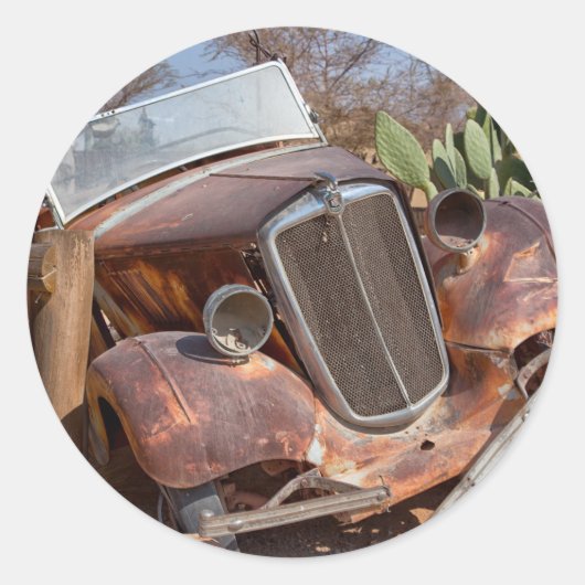 Junk-Auto Runder Aufkleber (Vorderseite)