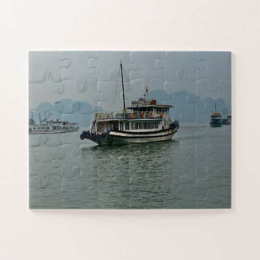 Junk Boat in Ha Long Bay, Vietnam Puzzle (Horizontal)