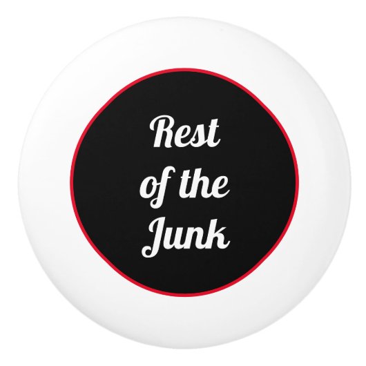 Junk Drawer Erholung der Junk Keramikknauf (Vorderseite)