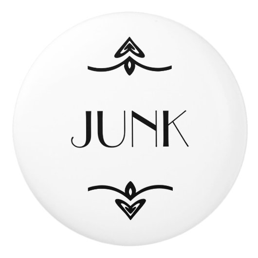 JUNK-DRAWER KERAMIKKNAUF (Vorderseite)