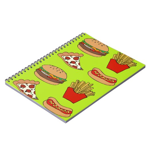 Junk Food Design Notizblock (Linke Seite)