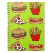 Junk Food Design Notizblock (Vorderseite)