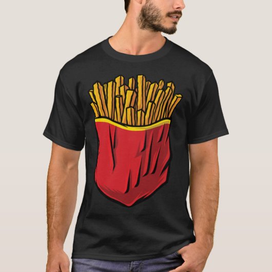 Junk Food Fast Food Chips Fries in a Bag T-Shirt (Vorderseite)