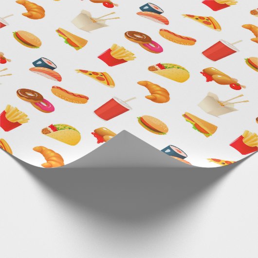 Junk Food Geschenkpapier (Ecke)