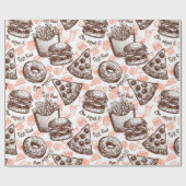 Junk Food Geschenkpapier (Flach)