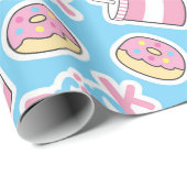 Junk Food Geschenkpapier (Rolleneckpunkt)
