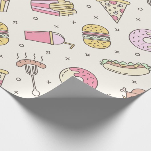 Junk Food Geschenkpapier (Ecke)