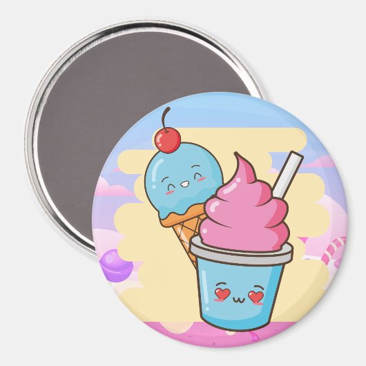 Junk Food Magnet (Vorderseite/Rückseite)