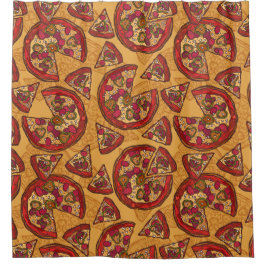 Junk Food Pattern Duschvorhang